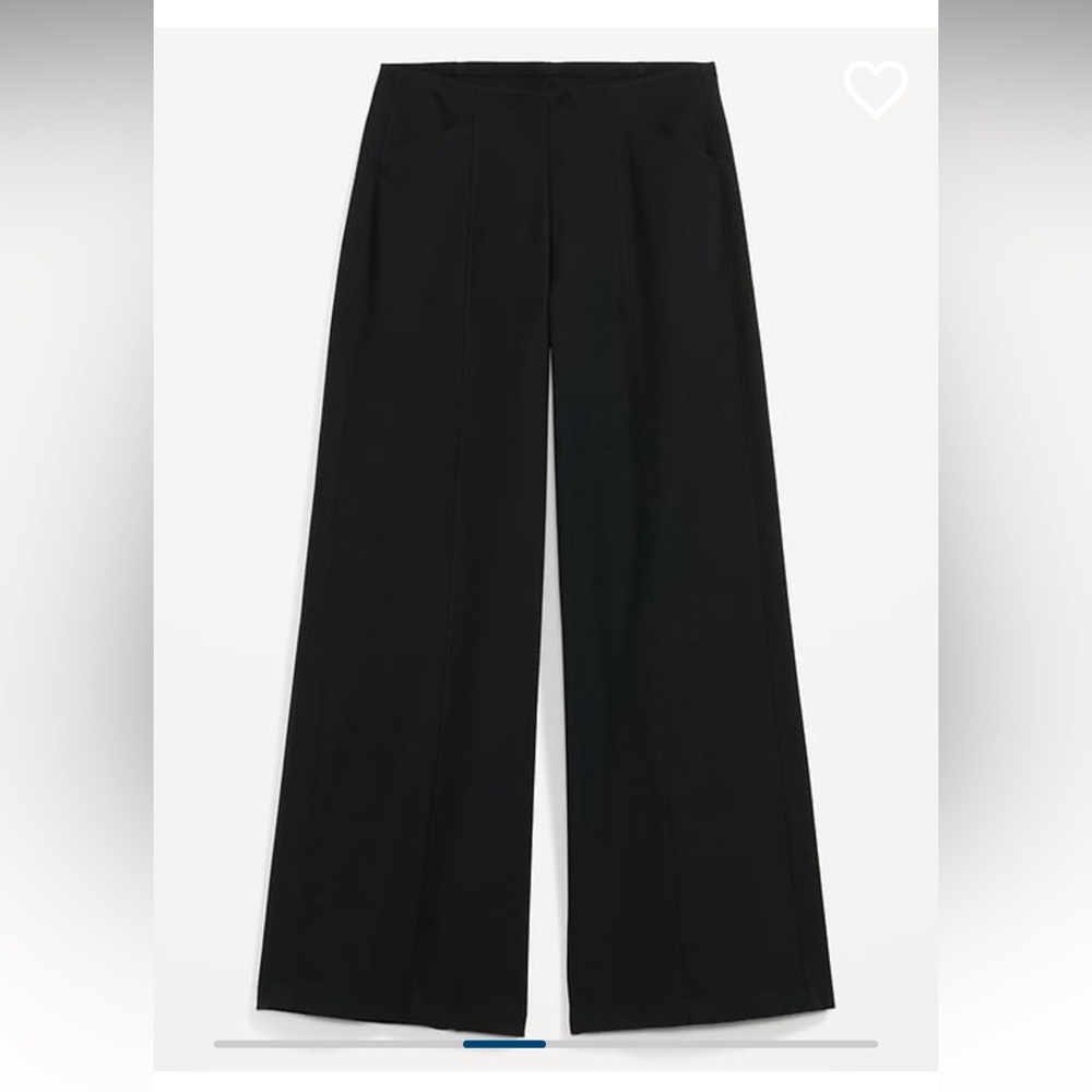 Old Navy Black Wide-Leg Pants High-Waisted